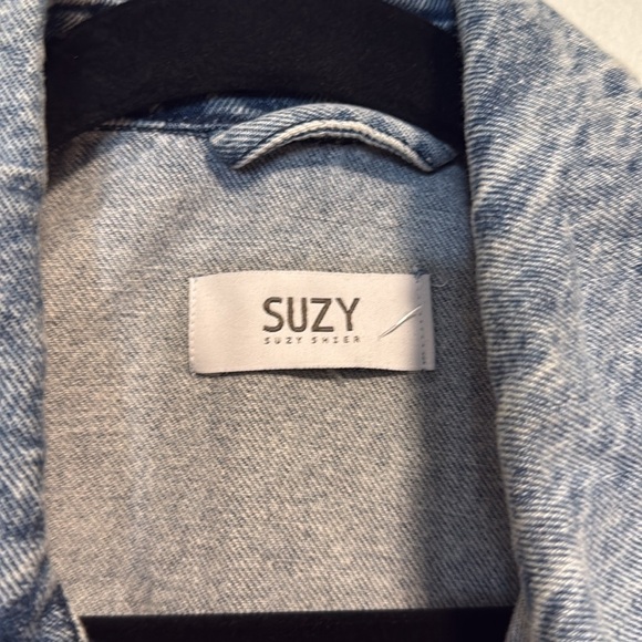 Suzy Shier Blue Denim Jean Vest - Large - Picture 2 of 4